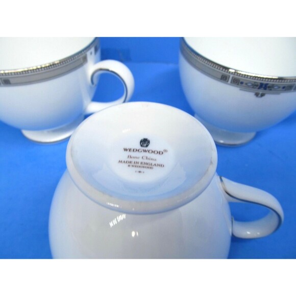 Wedgwood Amherst Bone China Leigh Shaped Cups Bundle of 3 Made In England - Picture 4 of 4